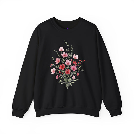 Floral Watercolor Bouquet Crewneck Sweatshirt