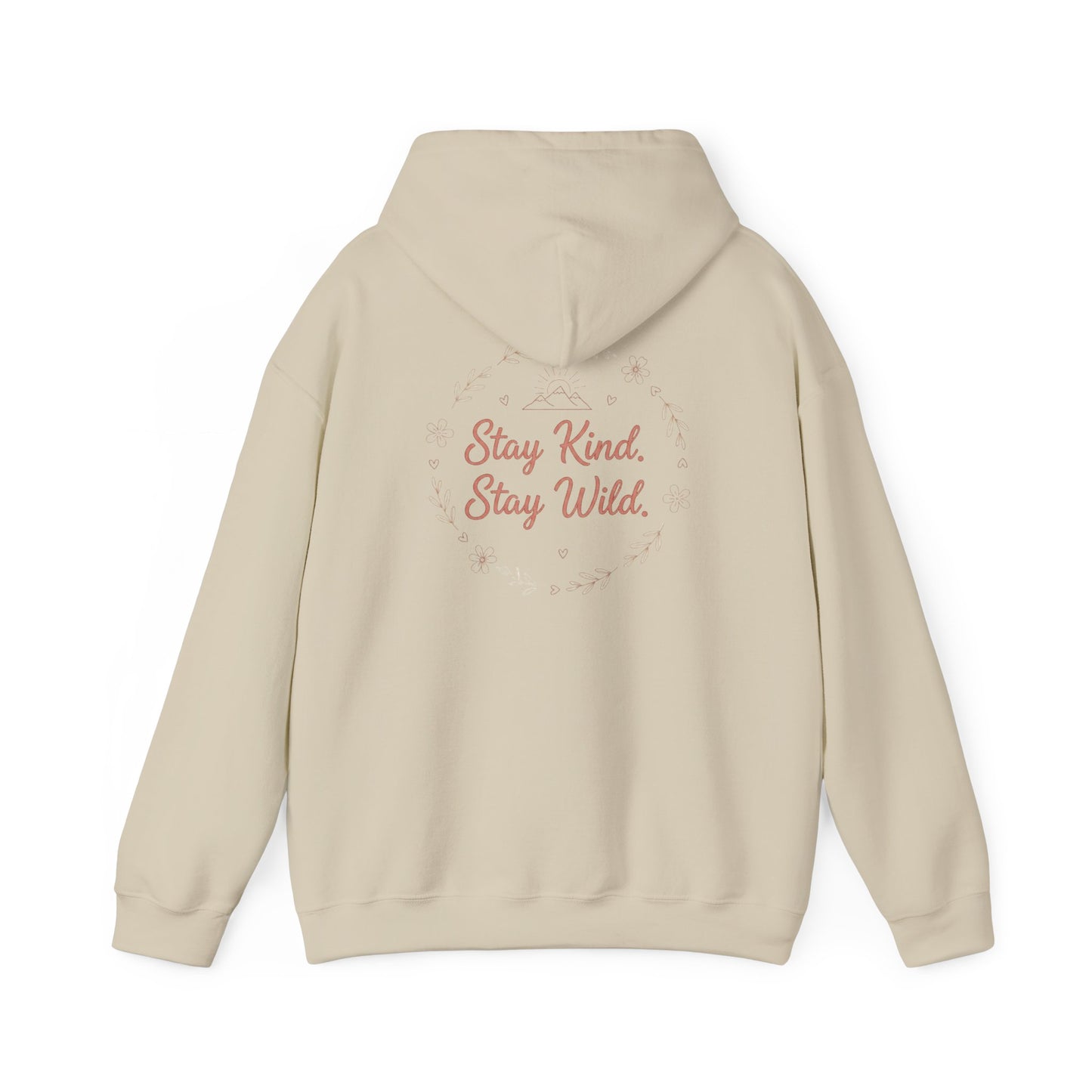 Women's Cozy Pastel Hoodie | Cute Stay Kind Stay Wild Graphic