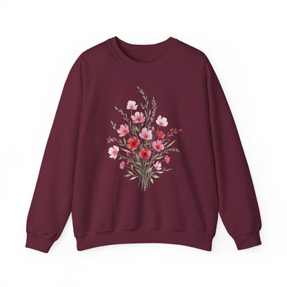 Floral Watercolor Bouquet Crewneck Sweatshirt