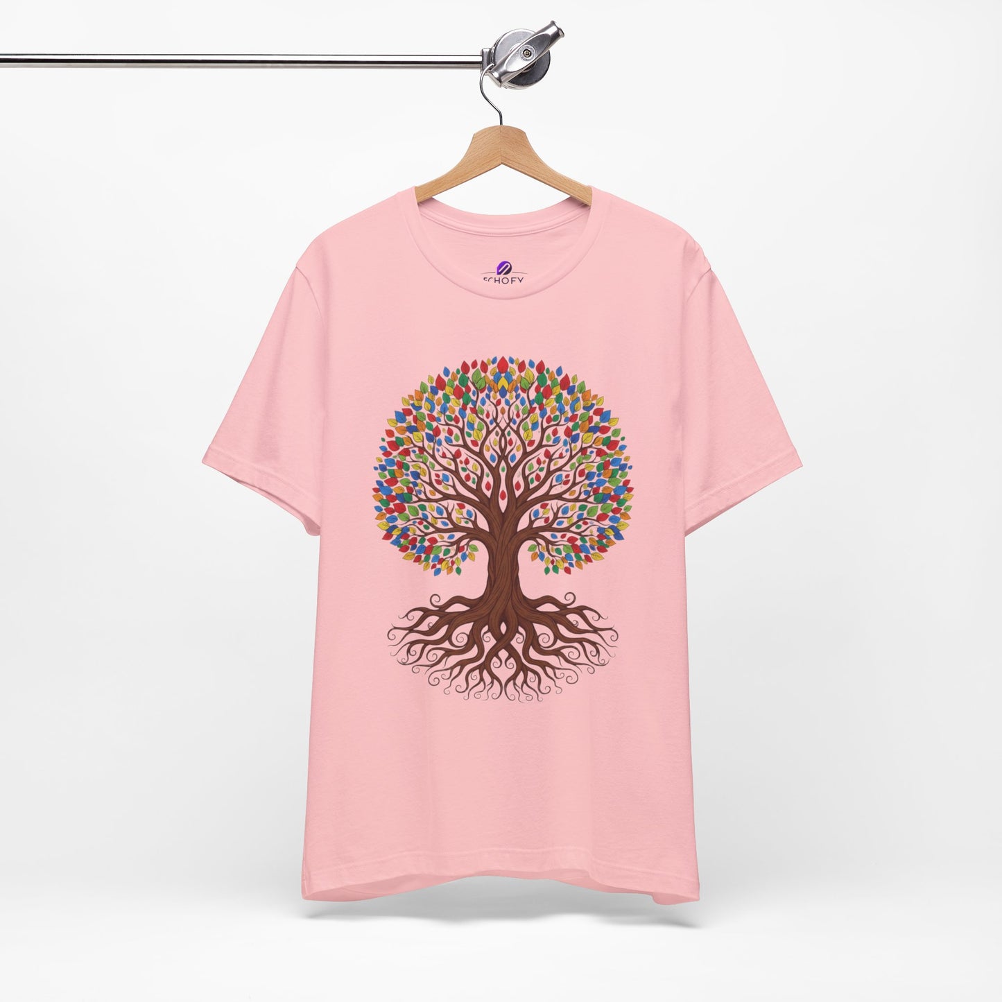 Tree of Life T-Shirt — Colorful Roots & Leaves Graphic Tee