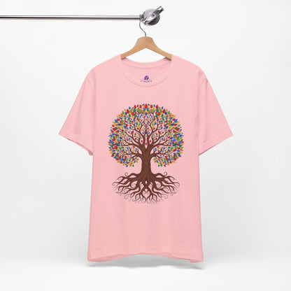 Tree of Life T-Shirt — Colorful Roots & Leaves Graphic Tee