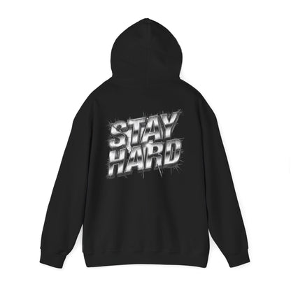 Stay Hard Hoodie — 'Mind of a Warrior' Graphic Hooded Sweatshirt