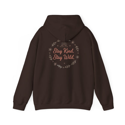 Women's Cozy Pastel Hoodie | Cute Stay Kind Stay Wild Graphic