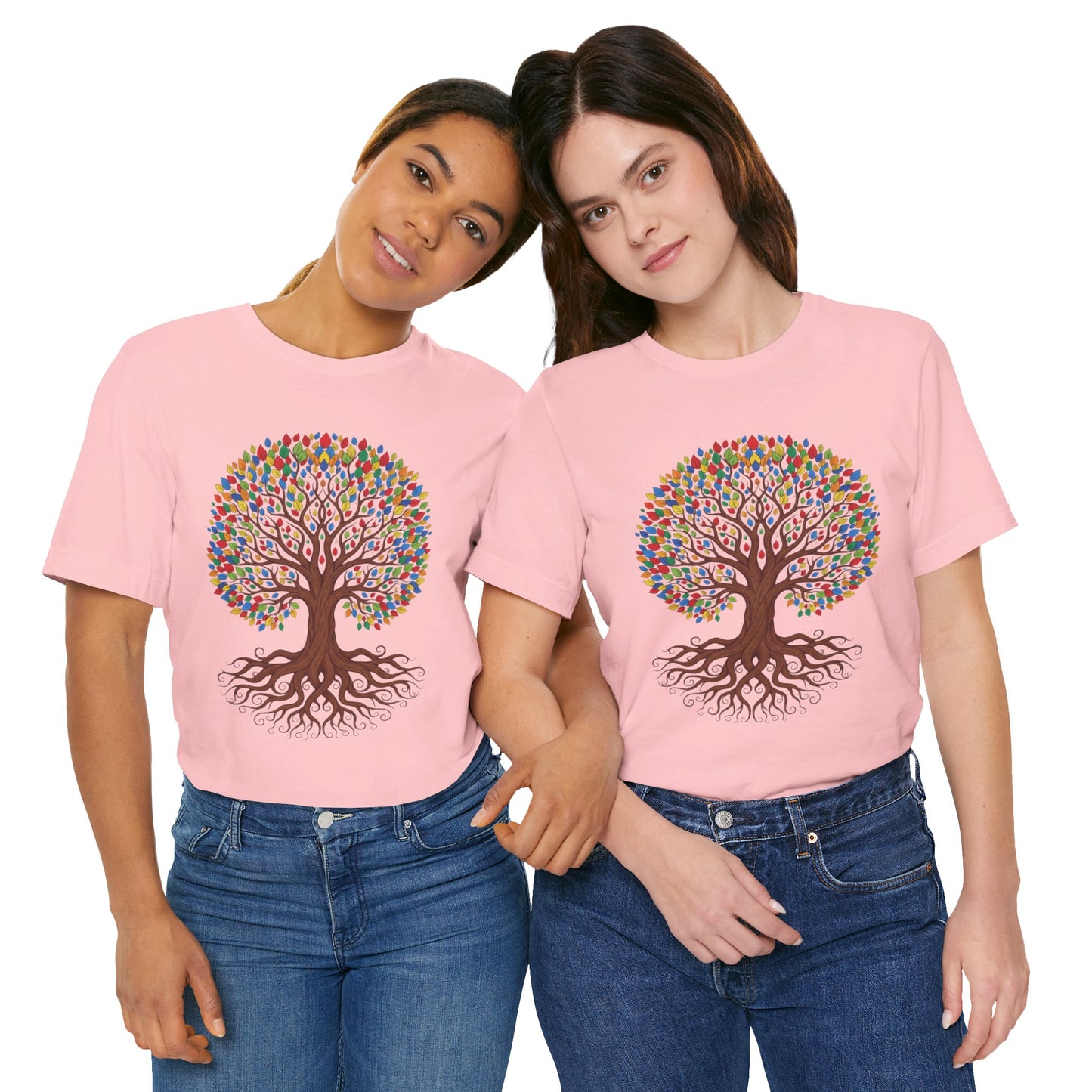Tree of Life T-Shirt — Colorful Roots & Leaves Graphic Tee