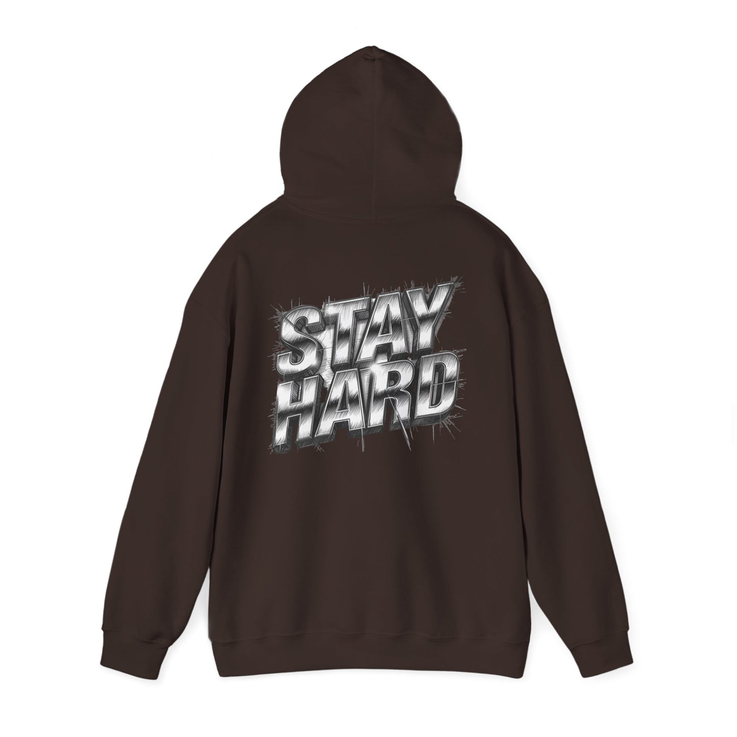 Stay Hard Hoodie — 'Mind of a Warrior' Graphic Hooded Sweatshirt
