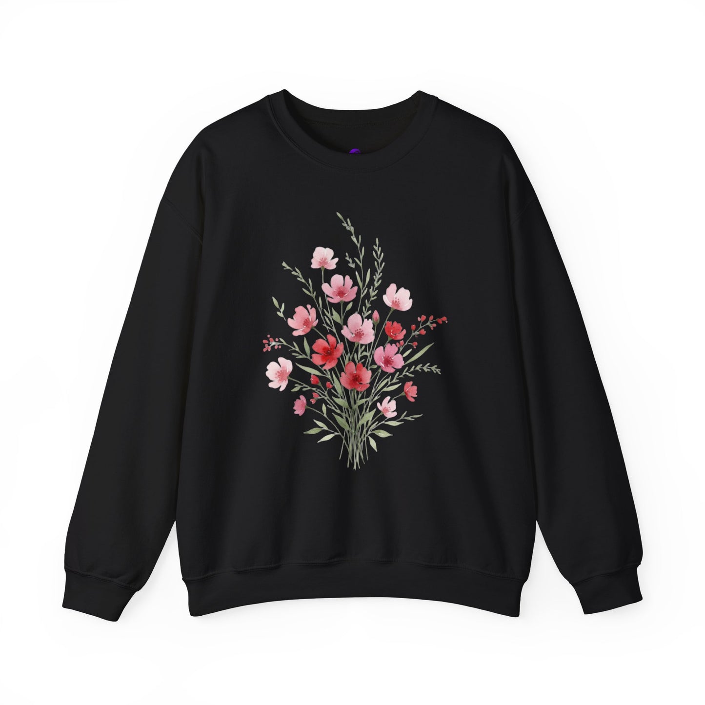 Floral Watercolor Bouquet Crewneck Sweatshirt