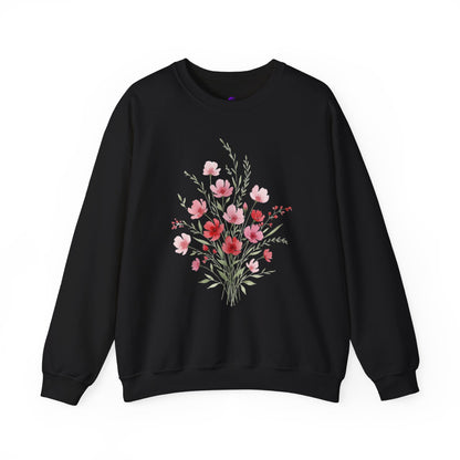 Floral Watercolor Bouquet Crewneck Sweatshirt