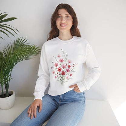Floral Watercolor Bouquet Crewneck Sweatshirt