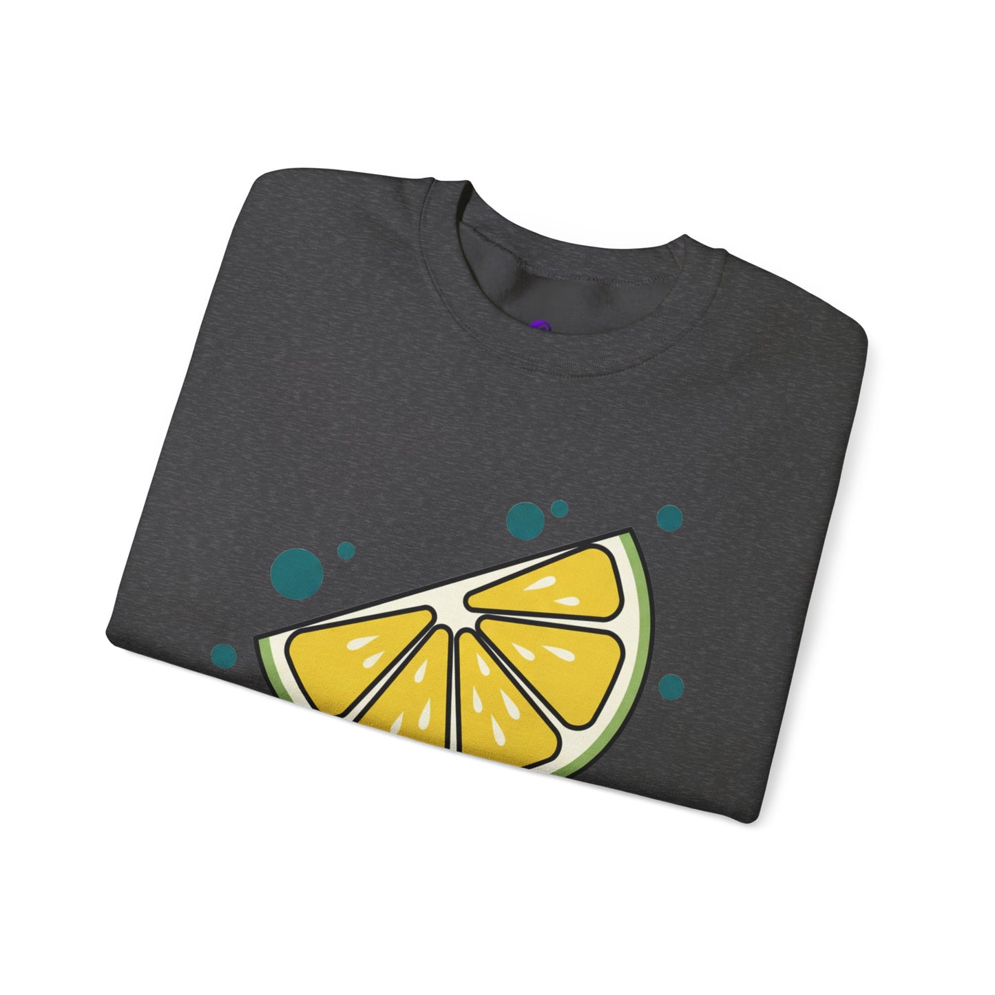 Lemon Slice Crewneck Sweatshirt — Cute Citrus Graphic