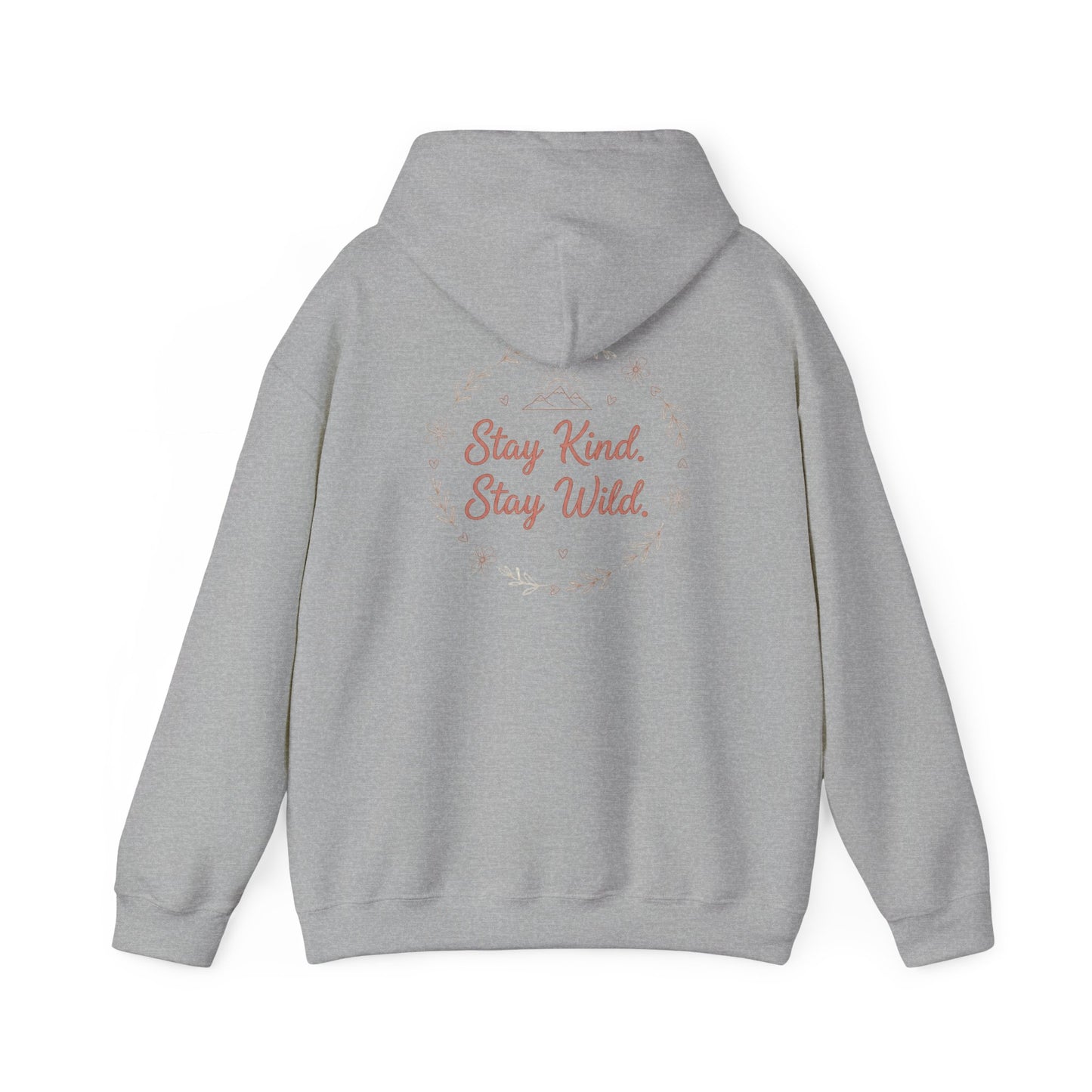 Women's Cozy Pastel Hoodie | Cute Stay Kind Stay Wild Graphic