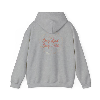 Women's Cozy Pastel Hoodie | Cute Stay Kind Stay Wild Graphic
