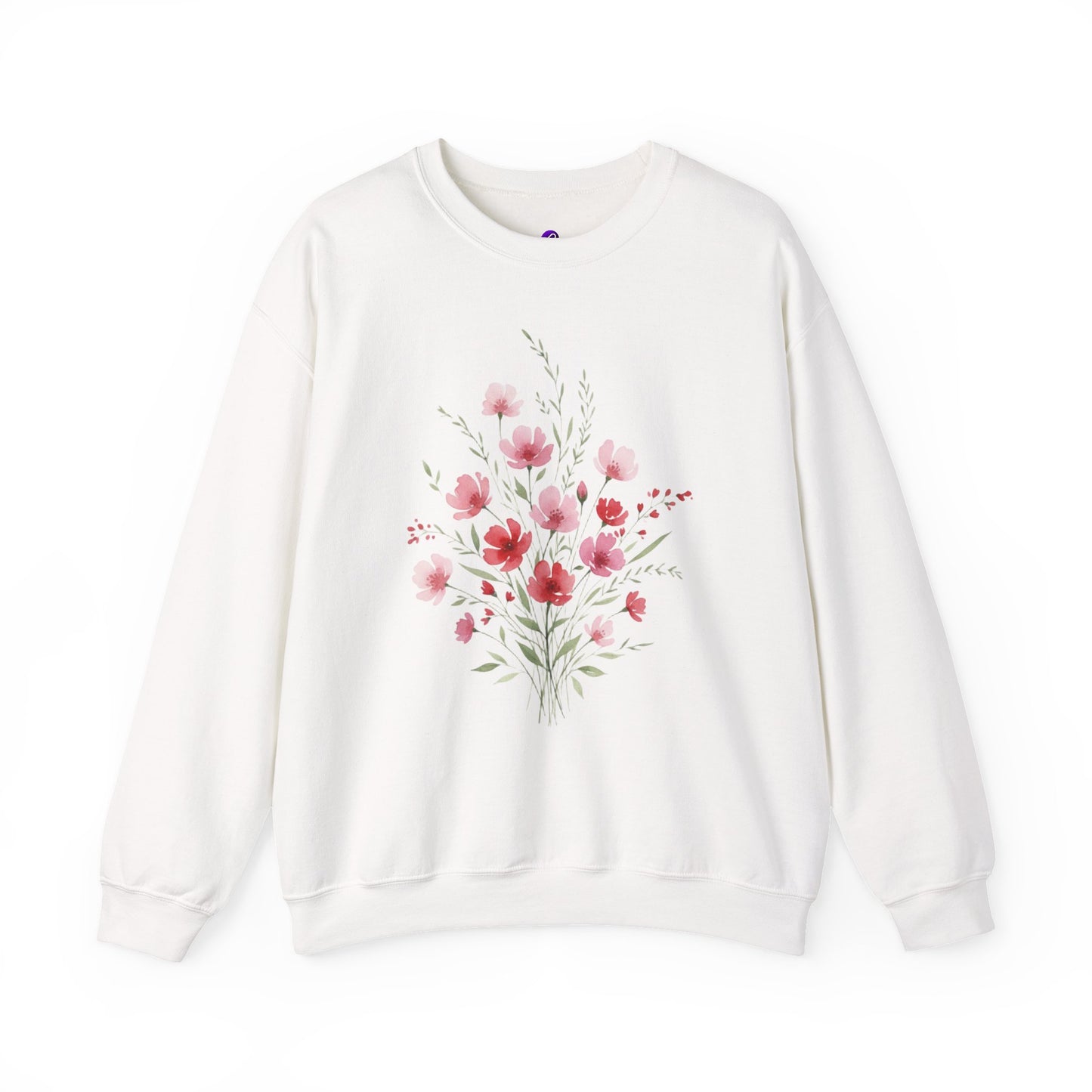 Floral Watercolor Bouquet Crewneck Sweatshirt