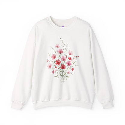 Floral Watercolor Bouquet Crewneck Sweatshirt