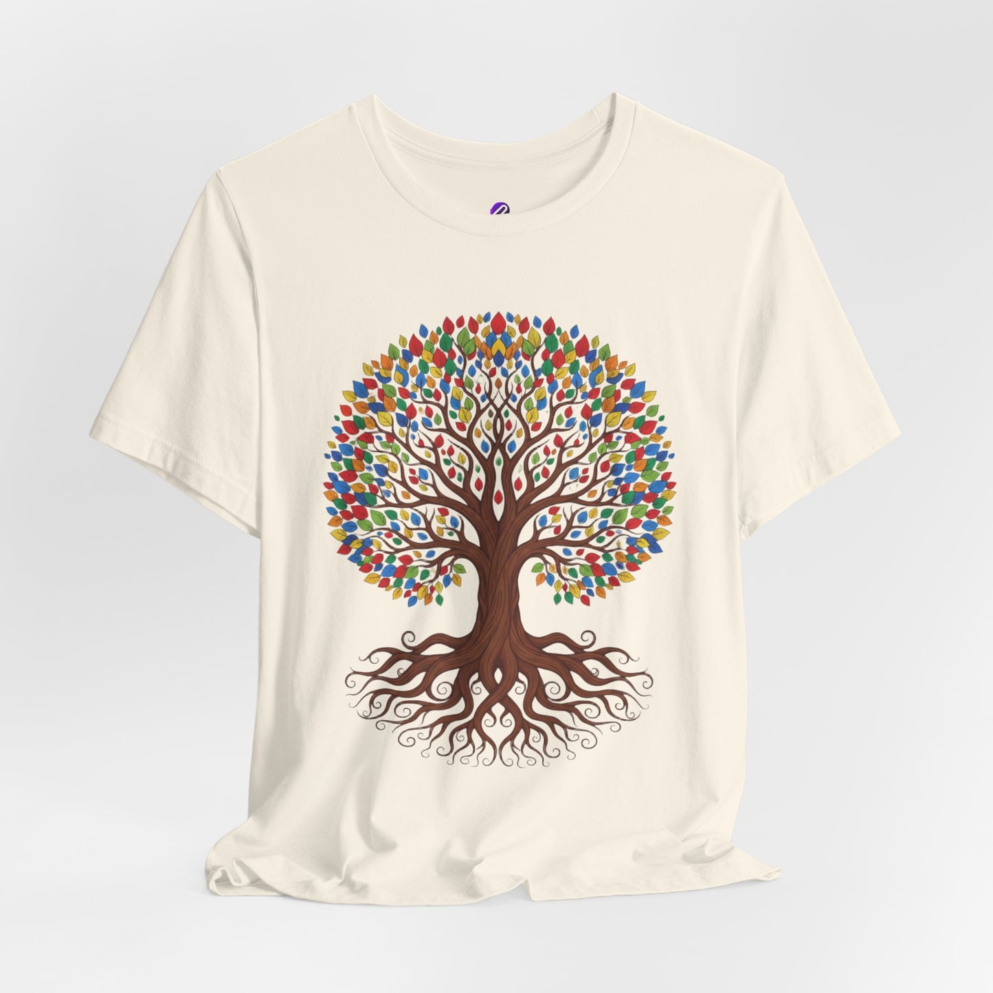 Tree of Life T-Shirt — Colorful Roots & Leaves Graphic Tee