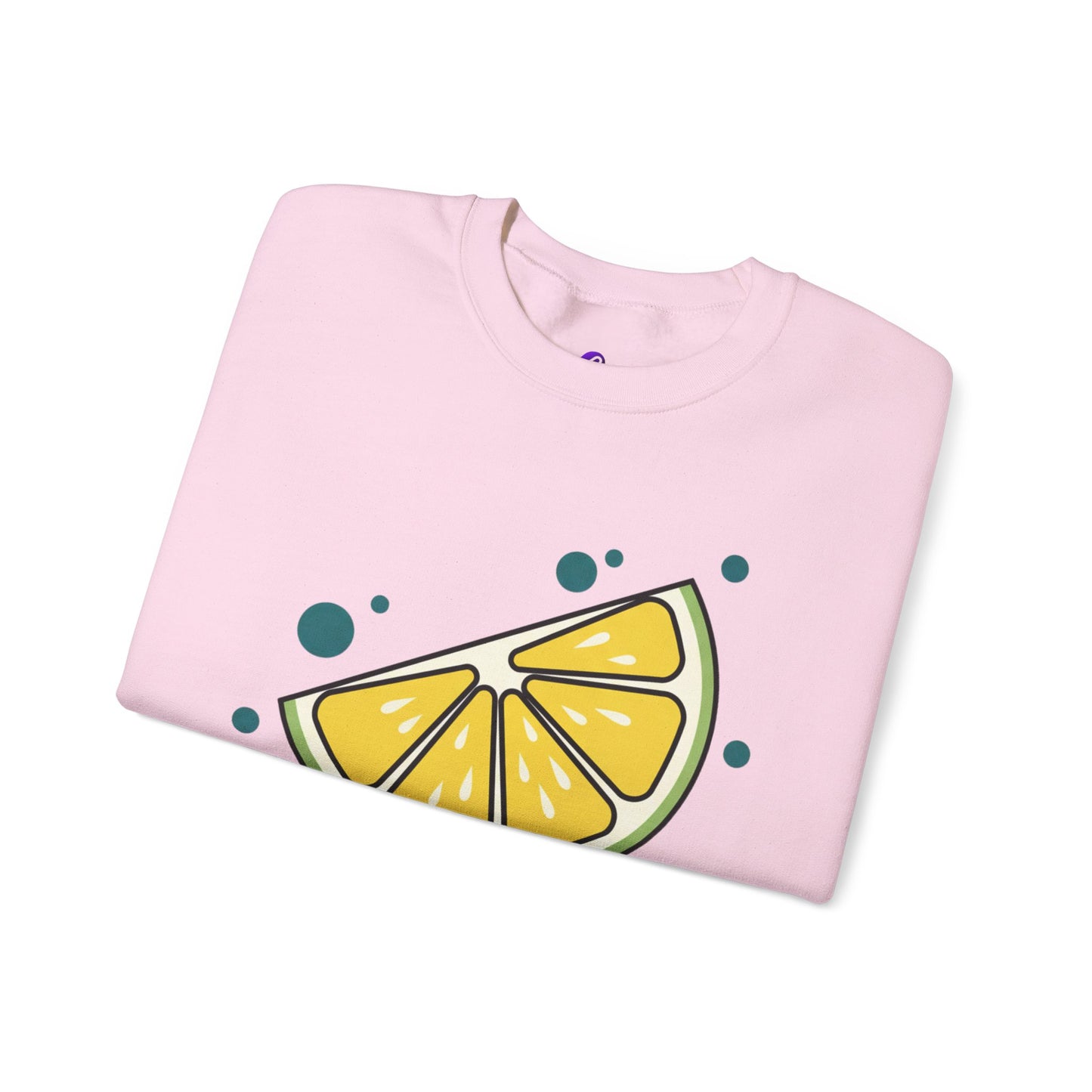 Lemon Slice Crewneck Sweatshirt — Cute Citrus Graphic