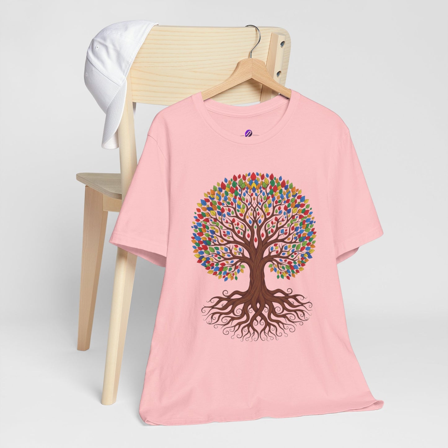 Tree of Life T-Shirt — Colorful Roots & Leaves Graphic Tee
