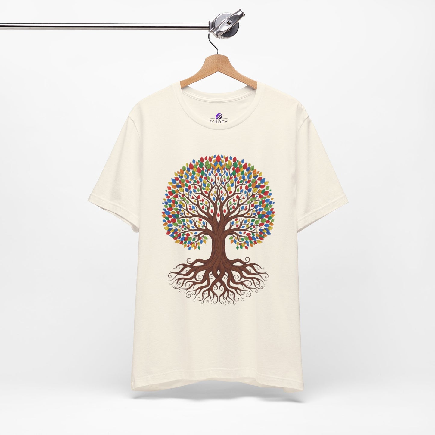 Tree of Life T-Shirt — Colorful Roots & Leaves Graphic Tee