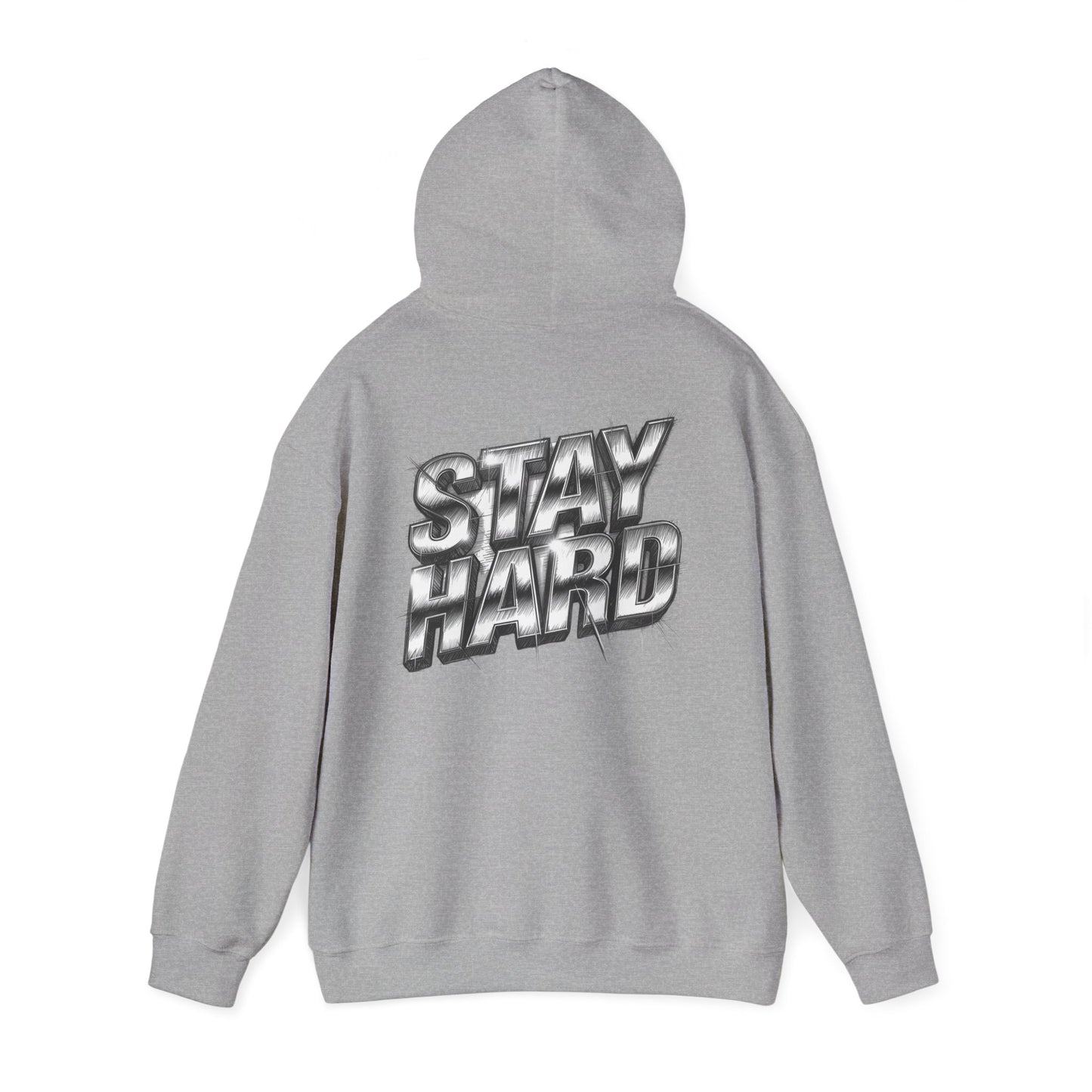 Stay Hard Hoodie — 'Mind of a Warrior' Graphic Hooded Sweatshirt