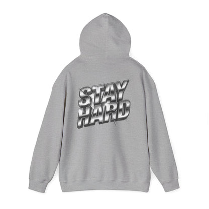Stay Hard Hoodie — 'Mind of a Warrior' Graphic Hooded Sweatshirt