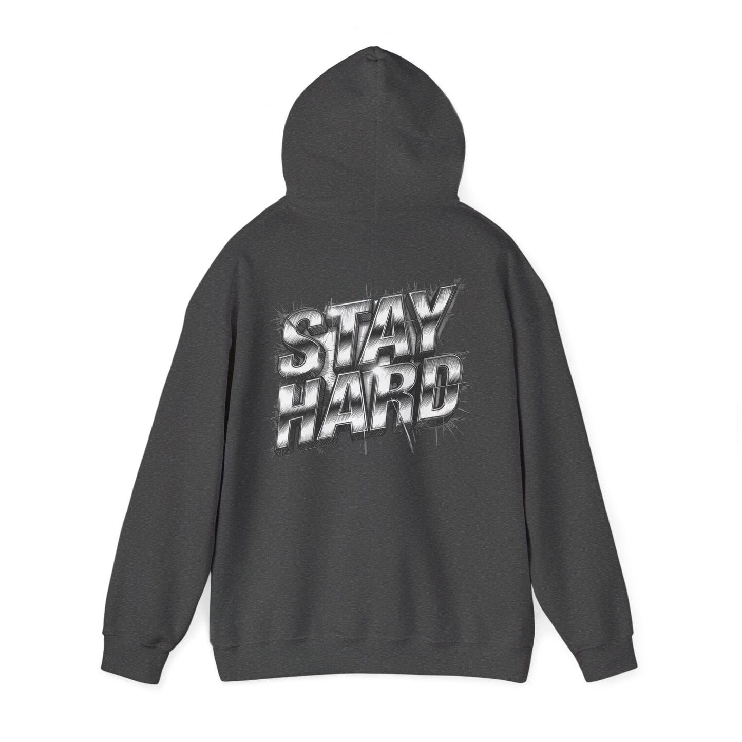 Stay Hard Hoodie — 'Mind of a Warrior' Graphic Hooded Sweatshirt