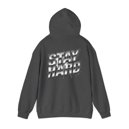 Stay Hard Hoodie — 'Mind of a Warrior' Graphic Hooded Sweatshirt