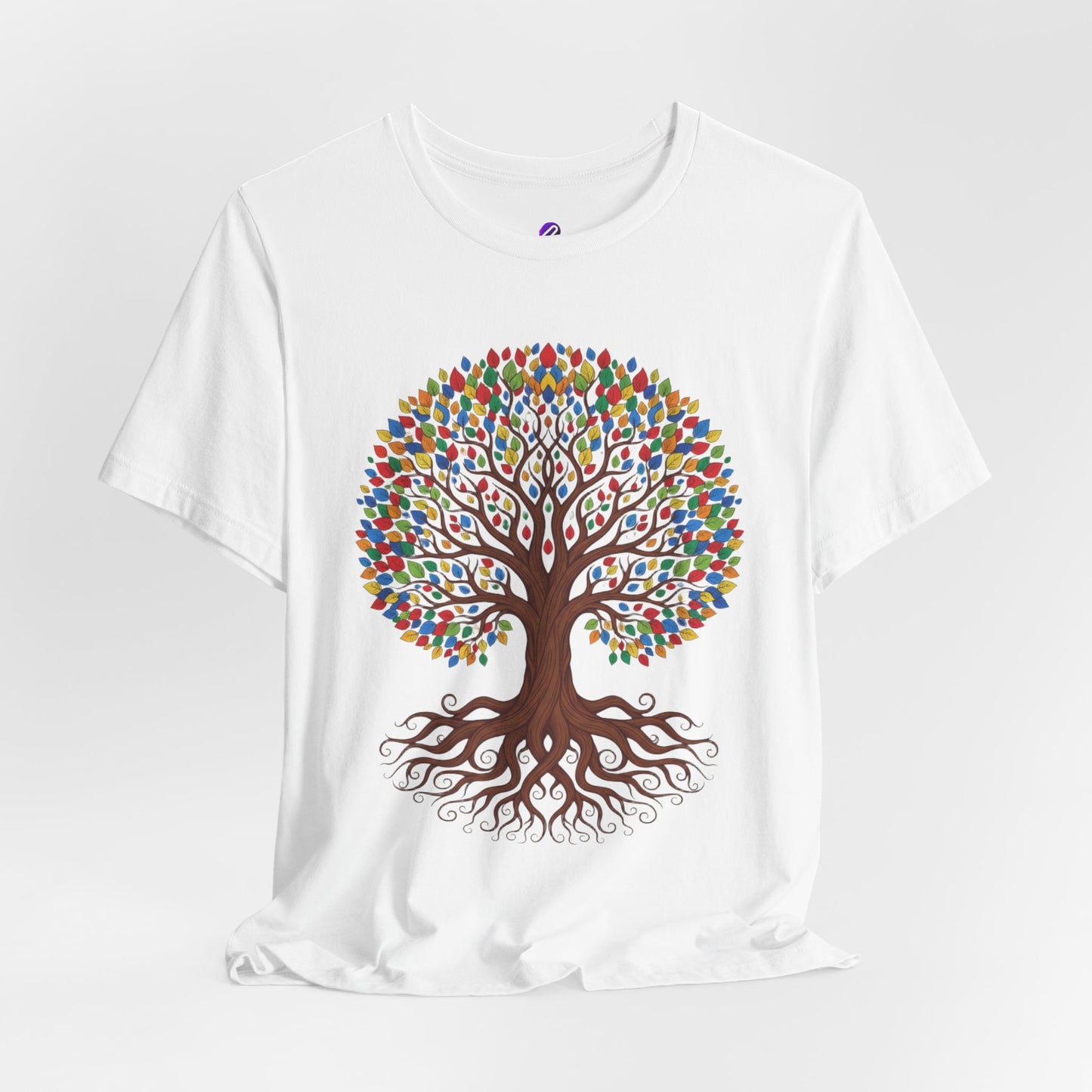 Tree of Life T-Shirt — Colorful Roots & Leaves Graphic Tee