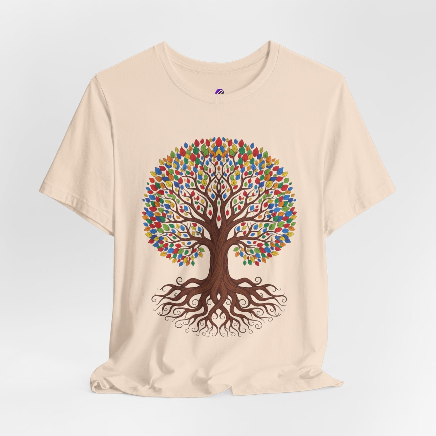 Tree of Life T-Shirt — Colorful Roots & Leaves Graphic Tee