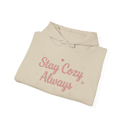 Women's Cozy Pastel Hoodie | Cute Stay Kind Stay Wild Graphic