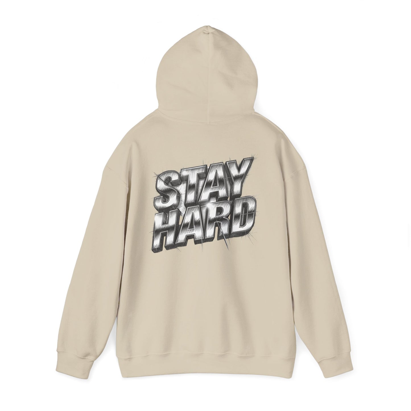 Stay Hard Hoodie — 'Mind of a Warrior' Graphic Hooded Sweatshirt