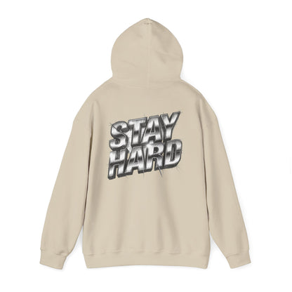 Stay Hard Hoodie — 'Mind of a Warrior' Graphic Hooded Sweatshirt