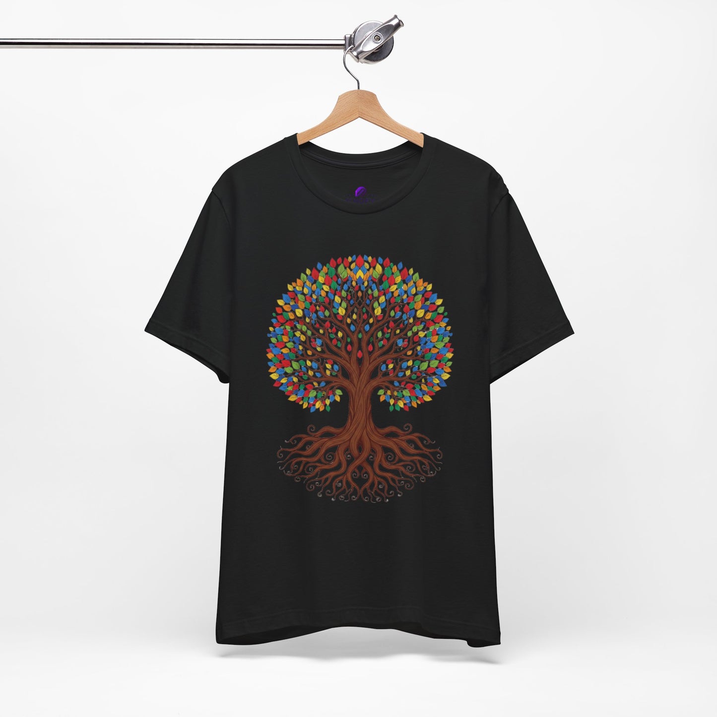 Tree of Life T-Shirt — Colorful Roots & Leaves Graphic Tee