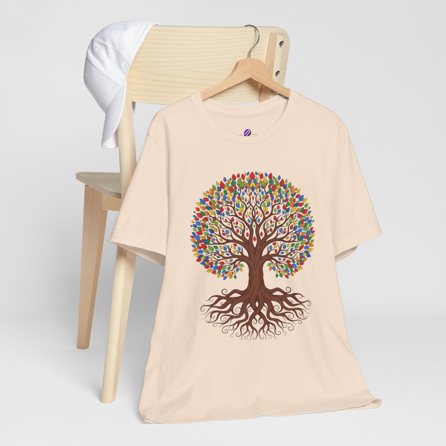 Tree of Life T-Shirt — Colorful Roots & Leaves Graphic Tee