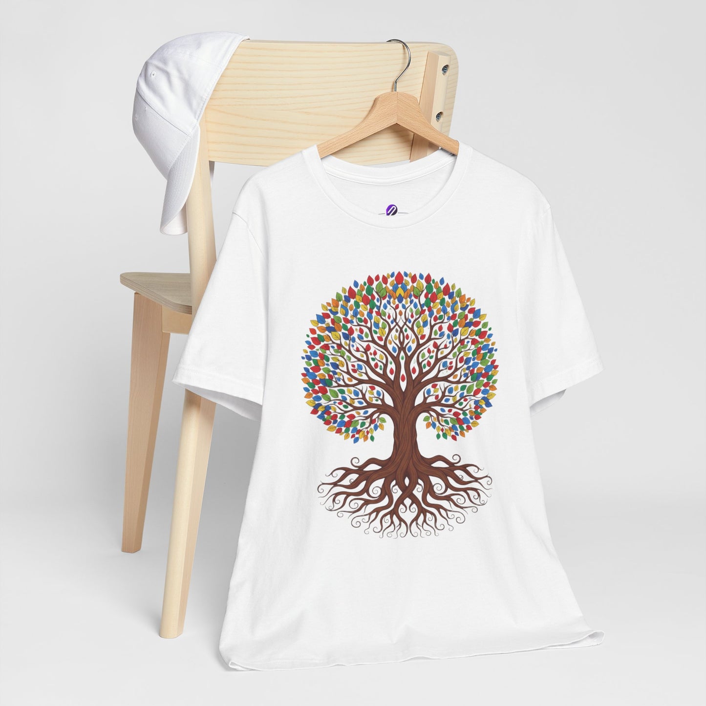 Tree of Life T-Shirt — Colorful Roots & Leaves Graphic Tee