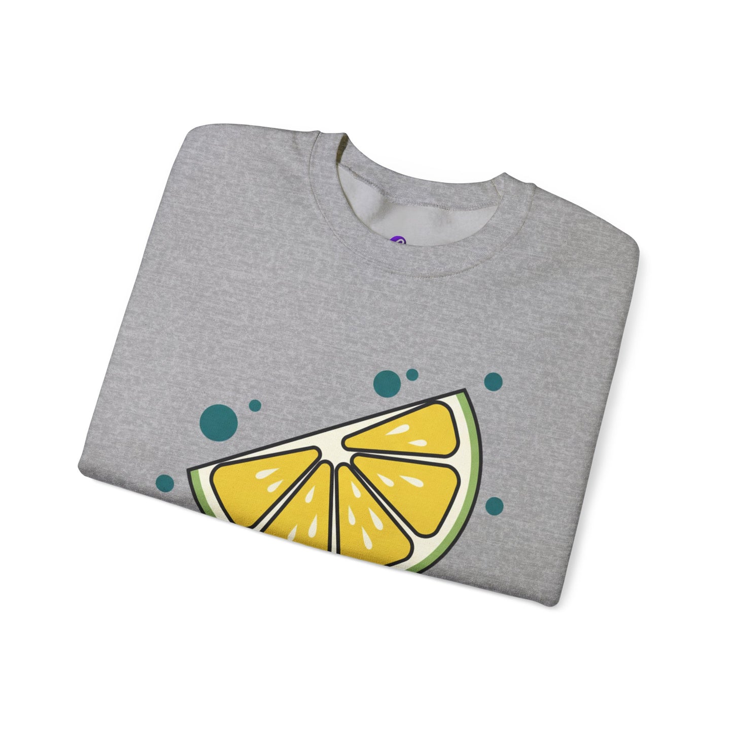 Lemon Slice Crewneck Sweatshirt — Cute Citrus Graphic