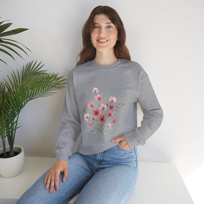 Floral Watercolor Bouquet Crewneck Sweatshirt