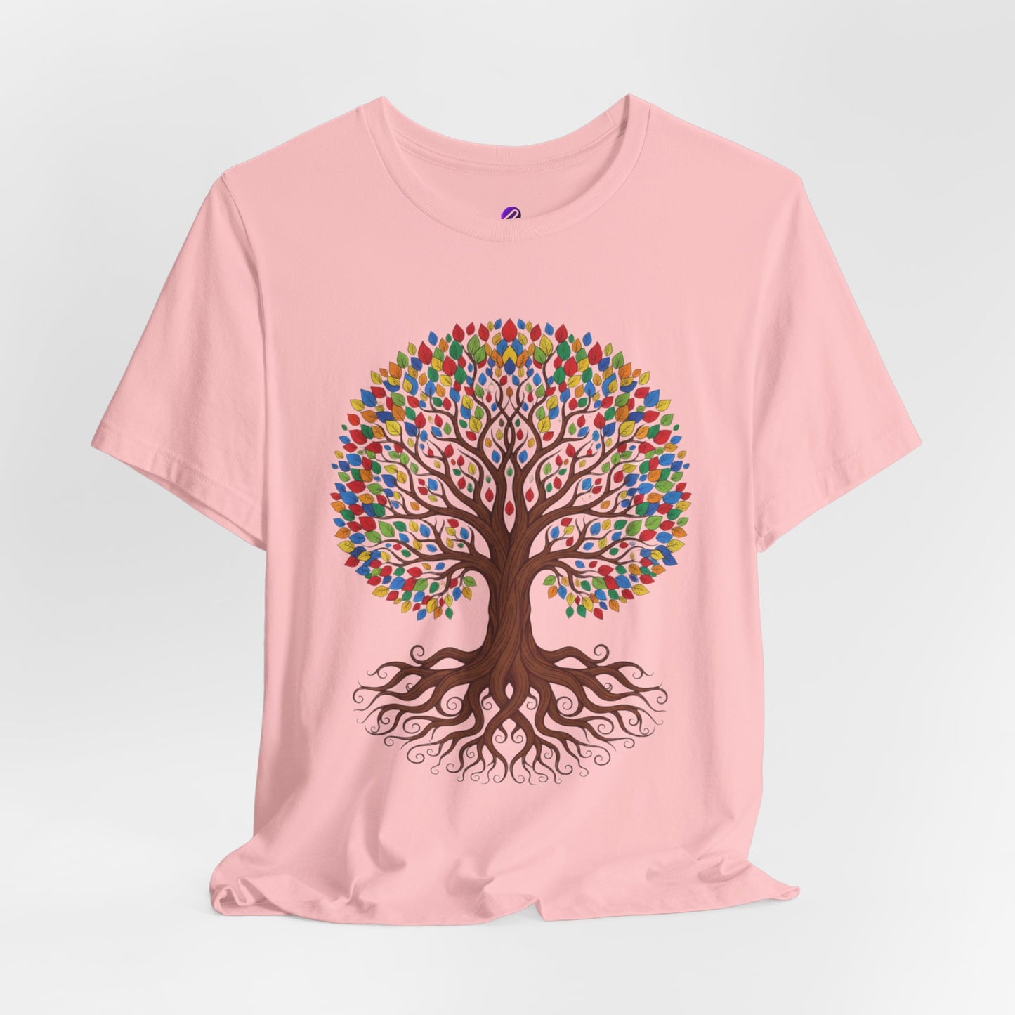 Tree of Life T-Shirt — Colorful Roots & Leaves Graphic Tee
