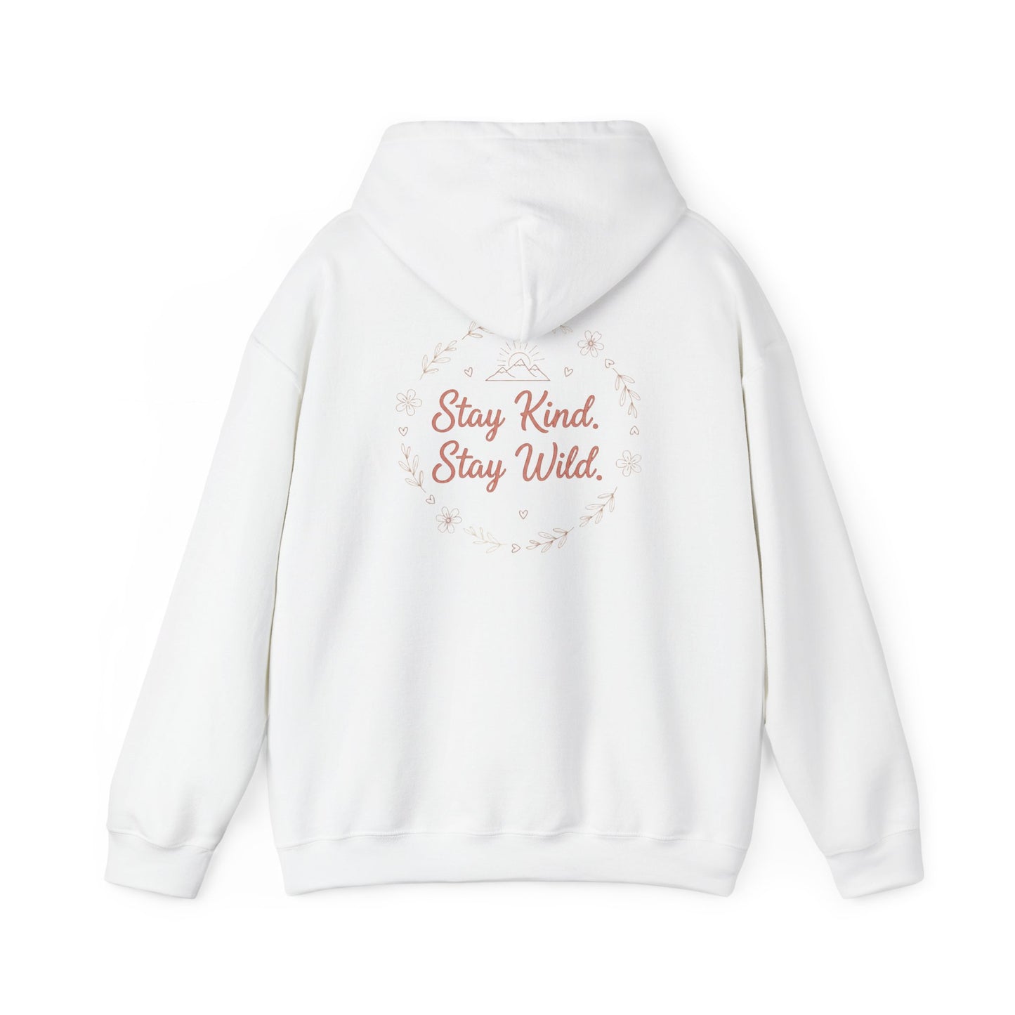 Women's Cozy Pastel Hoodie | Cute Stay Kind Stay Wild Graphic