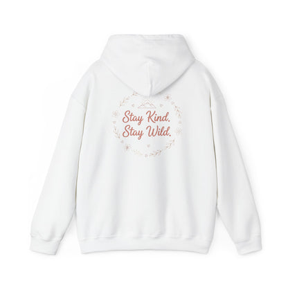 Women's Cozy Pastel Hoodie | Cute Stay Kind Stay Wild Graphic