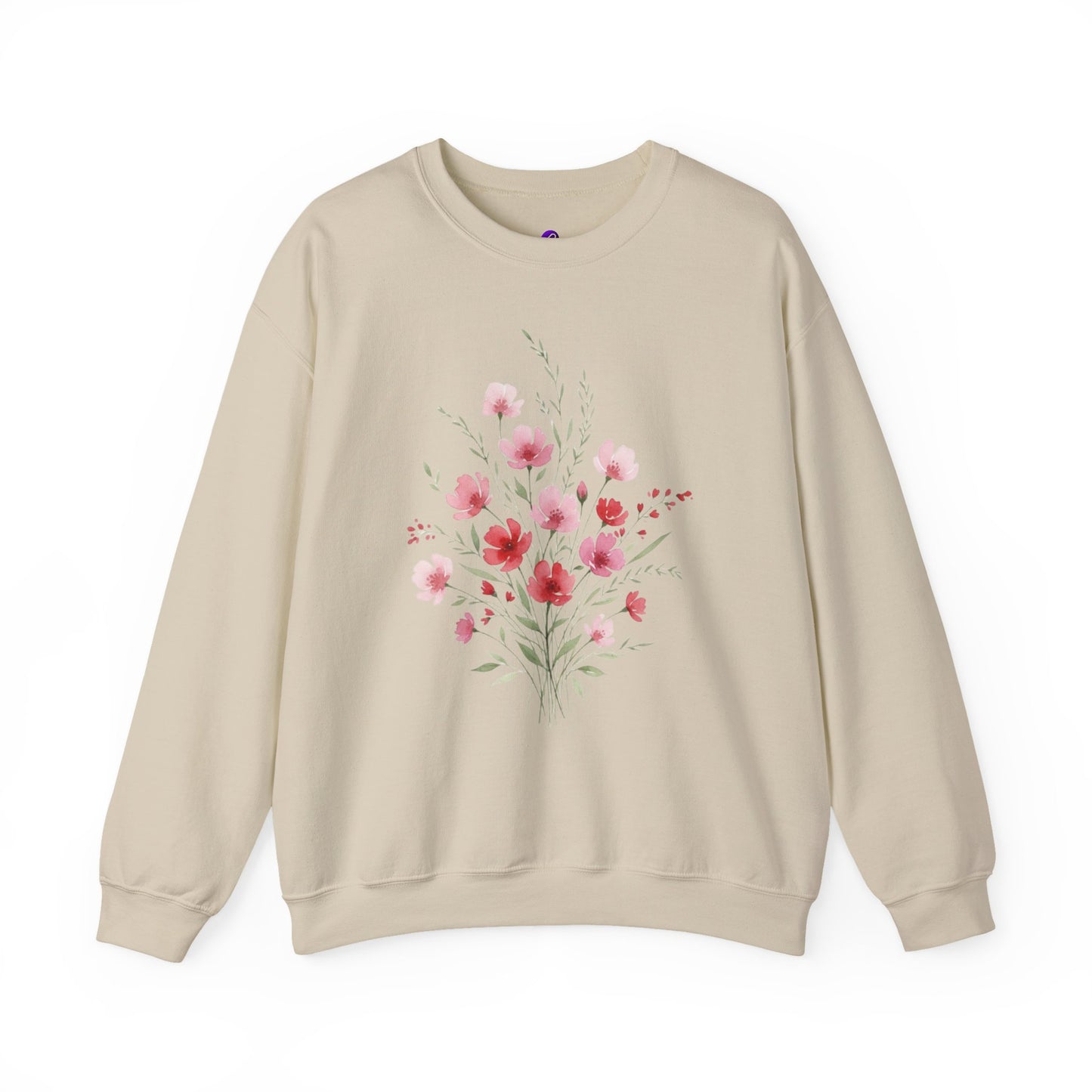 Floral Watercolor Bouquet Crewneck Sweatshirt