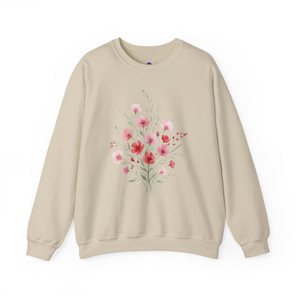 Floral Watercolor Bouquet Crewneck Sweatshirt