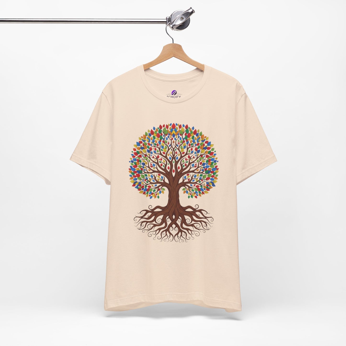 Tree of Life T-Shirt — Colorful Roots & Leaves Graphic Tee