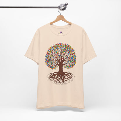 Tree of Life T-Shirt — Colorful Roots & Leaves Graphic Tee