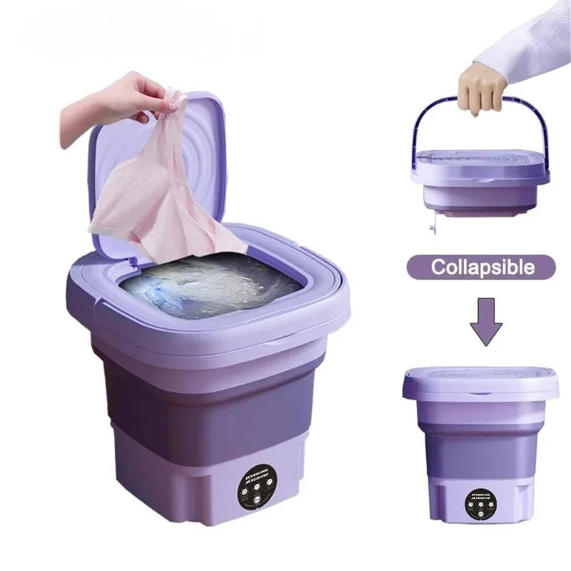 8L Portable Small Foldable Washing Machine