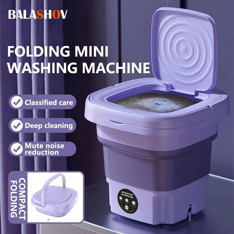 8L Portable Small Foldable Washing Machine
