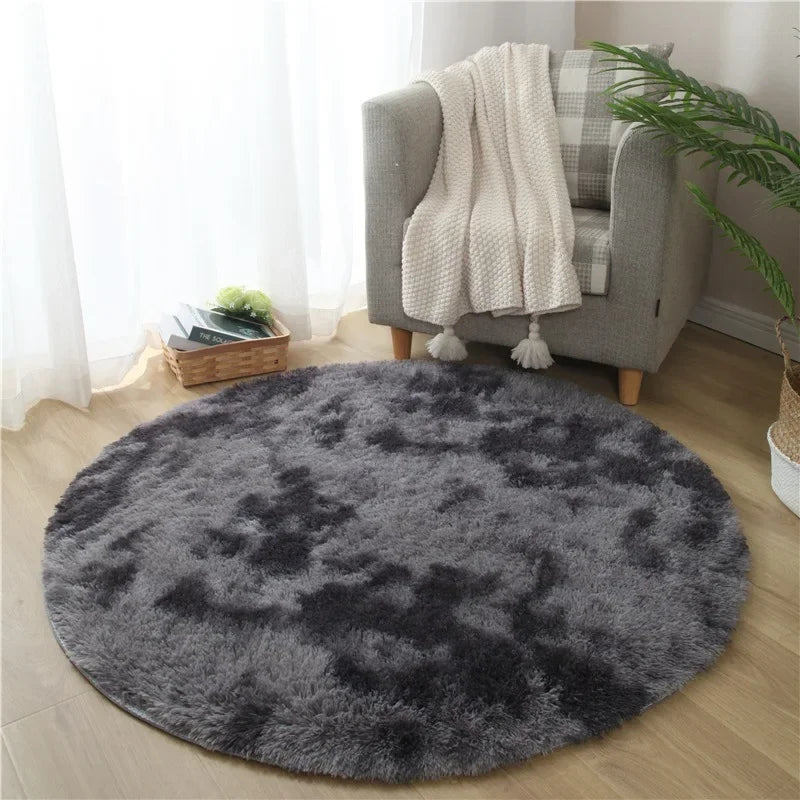 VIKAMA Simple Pink Girly Heart Plush Carpet Bedroom