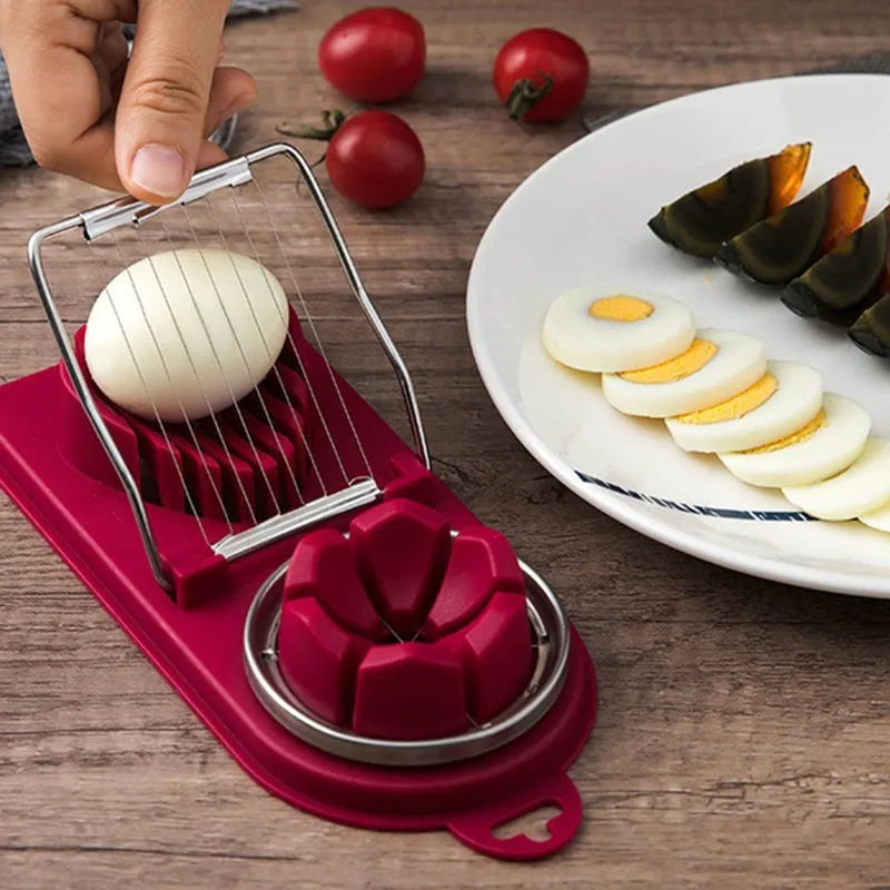 Multifunctional Stainless Steel Egg & Food Slicer Kitchen Cutter Tool