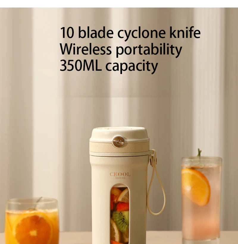 Squeezer Juice Maker4/10 Blades Portable Electric Blender