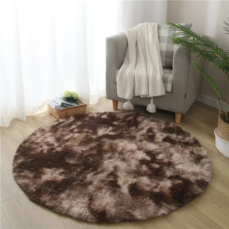 VIKAMA Simple Pink Girly Heart Plush Carpet Bedroom