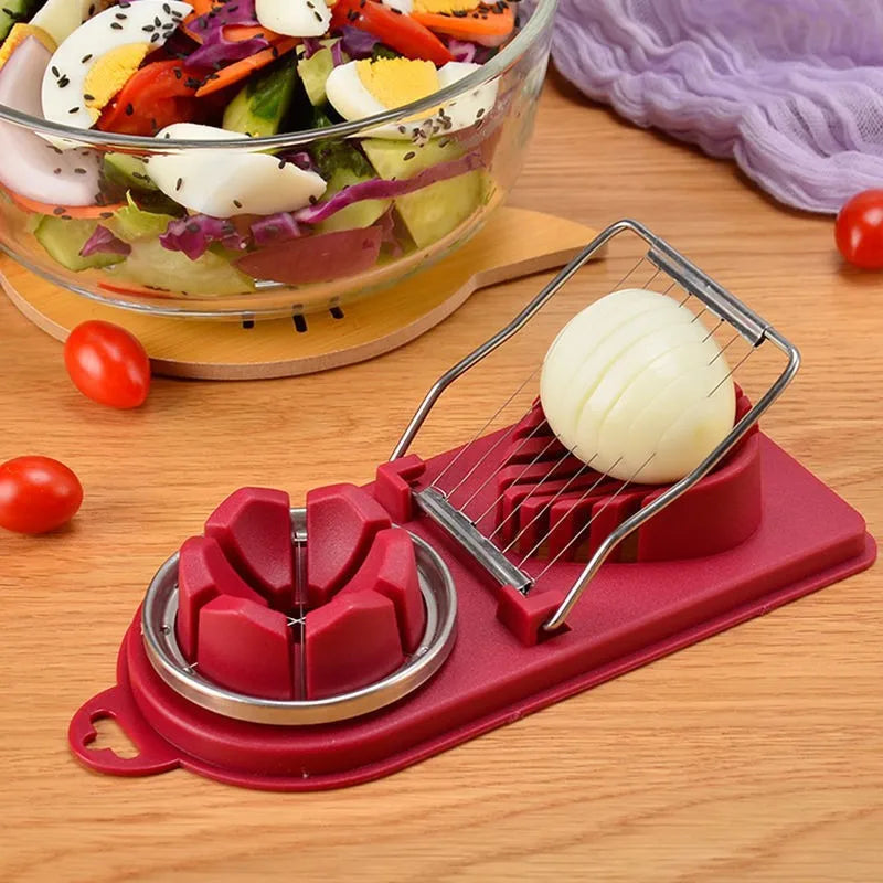 Multifunctional Stainless Steel Egg & Food Slicer Kitchen Cutter Tool