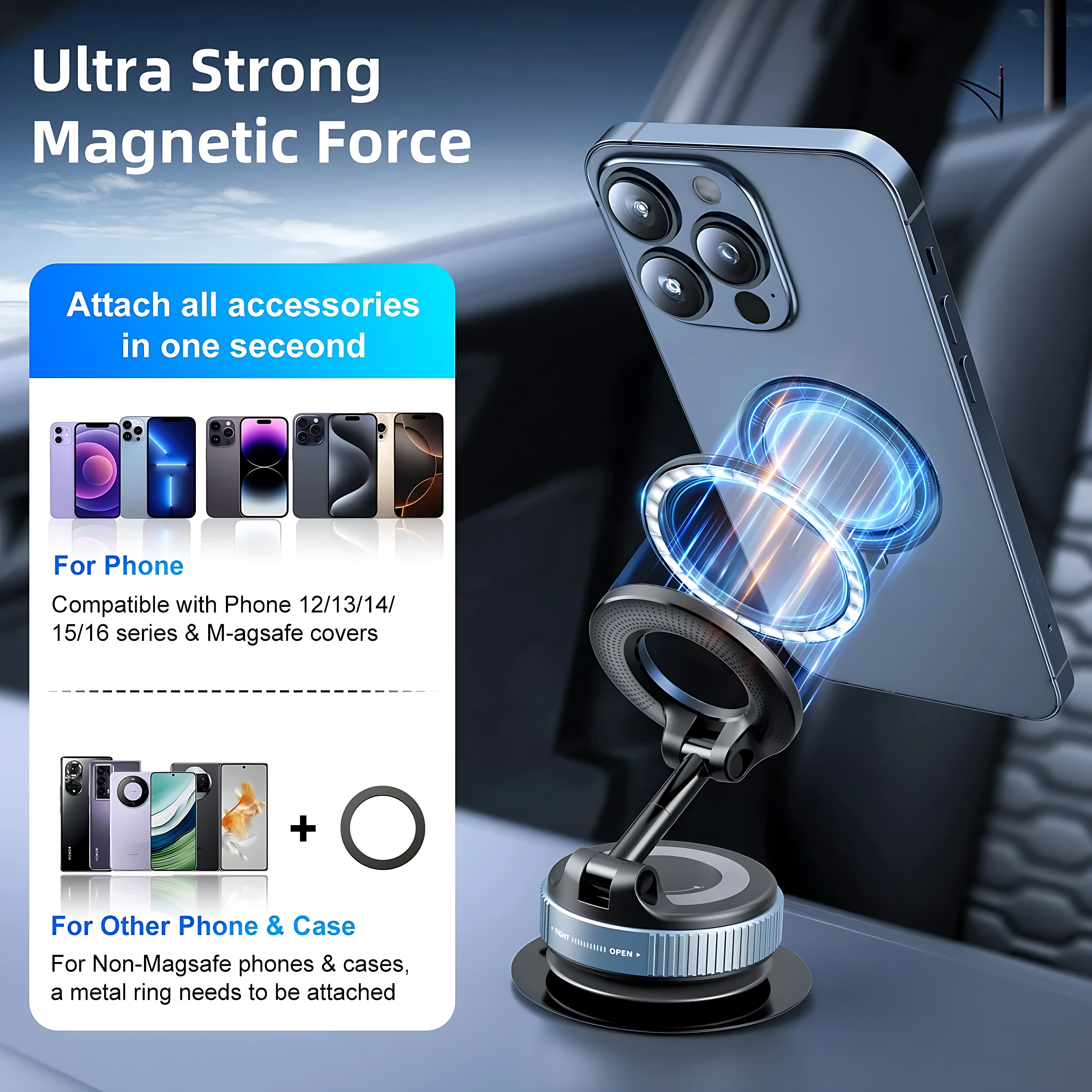 360° Magnetic Phone Holder
